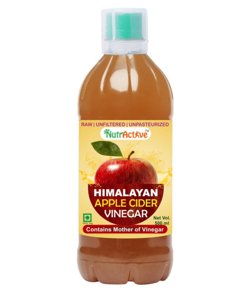 NutrActive Himalayan Apple Cider Vinegar with Mother, 500 ml Unflavoured Single Pack NutrActive Himalayan Apple Cider Vinegar with Mother, 500 ml Unflavoured Single Pack