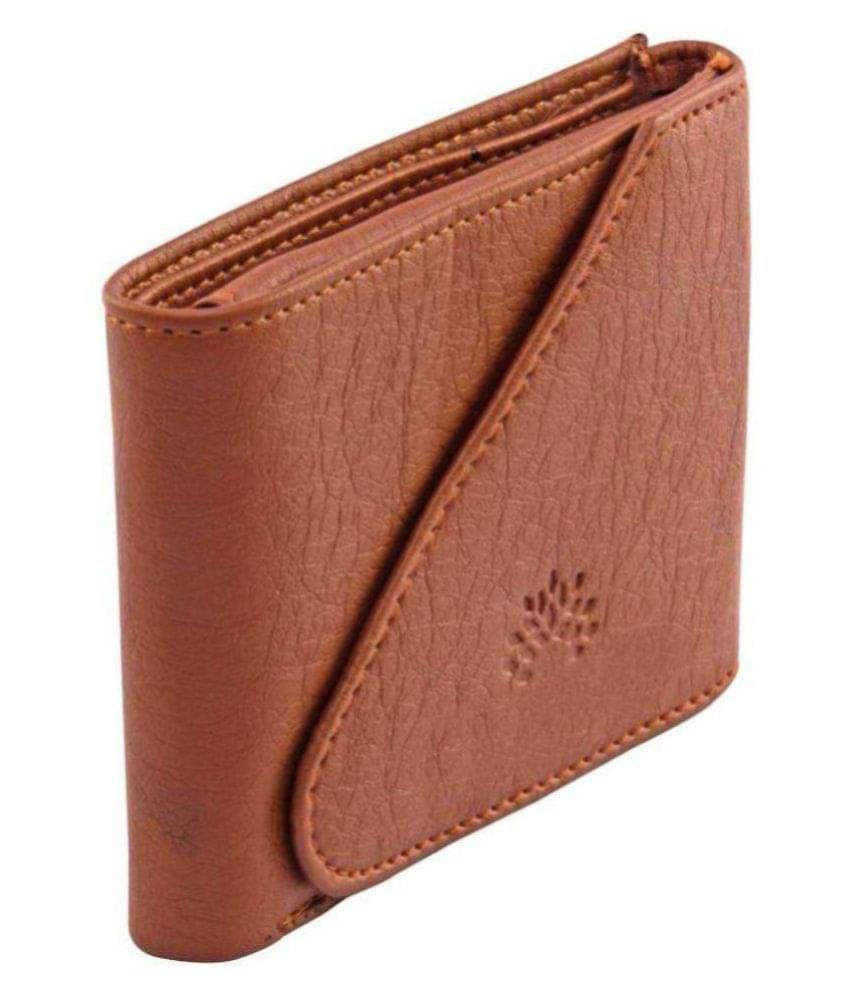     			MK PU Tan Formal Short Wallet