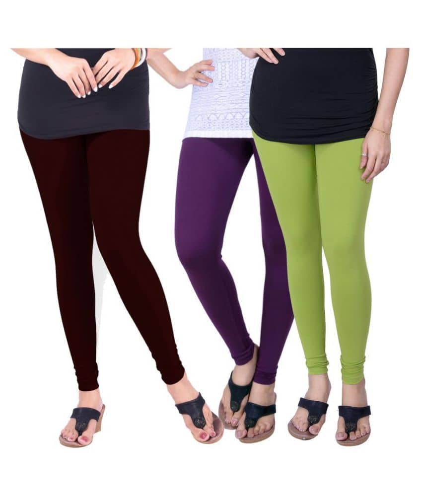 TCG Pack of 3 Girls Leggings ( Multi )