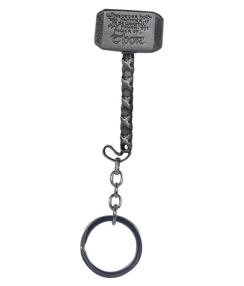    			God Devotee Marvel Avengers Thor Hammer Metal Key Chain - Pack of 1