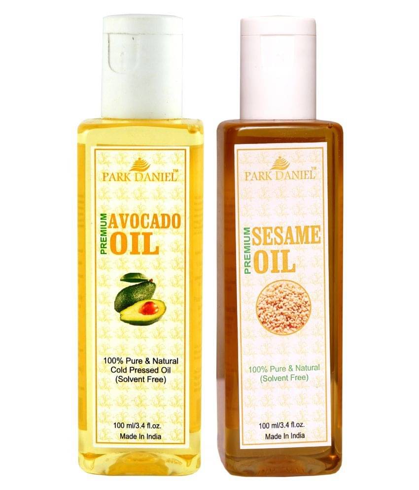 Park Daniel Premium Sesame & Avocado Oil(200 ml) 100% Pure & Natural 100 ml Pack of 2 Park Daniel Premium Sesame & Avocado Oil(200 ml) 100% Pure & Natural 100 ml Pack of 2