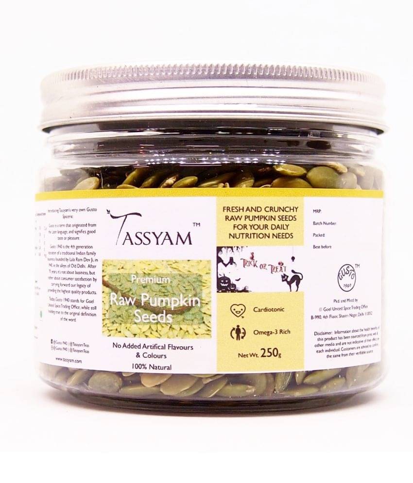 Tassyam Regular Pumpkin Seeds 250 gm Tassyam Regular Pumpkin Seeds 250 gm