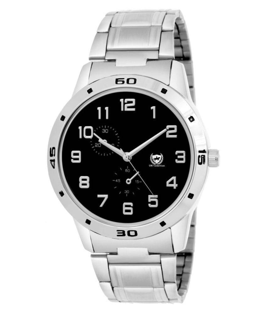     			Om Collection - Silver Stainless Steel Analog Men's Watch
