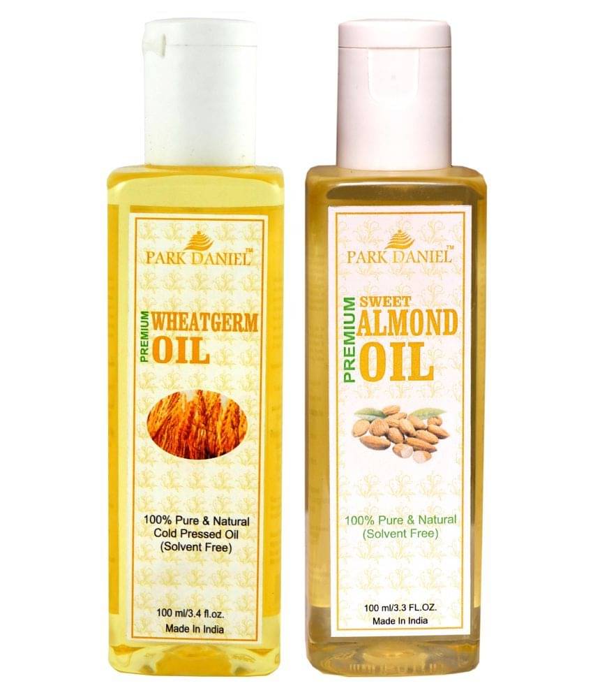 Park Daniel Premium Wheatgerm & Almond Oil(200 ml) 100% Pure & Natural 200 mL Pack of 2 Park Daniel Premium Wheatgerm & Almond Oil(200 ml) 100% Pure & Natural 200 mL Pack of 2