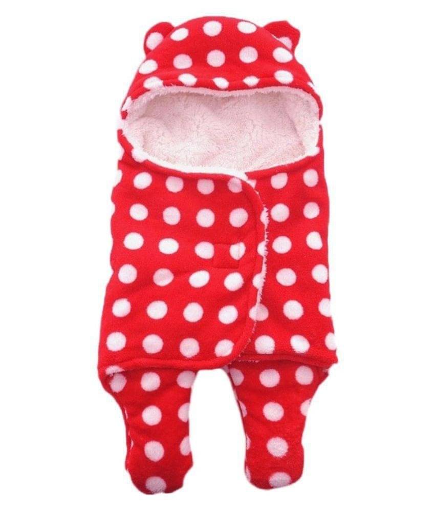     			BRANDONN Red Flannel Baby AC Blanket ( 76 cm - 45 cm- 1 pcs)