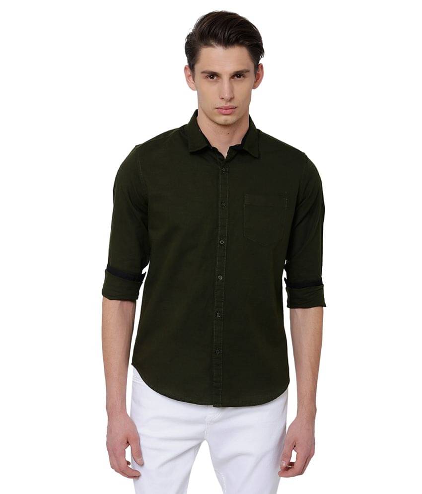 Black Coffee Green Slim Fit Shirt Black Coffee Green Slim Fit Shirt
