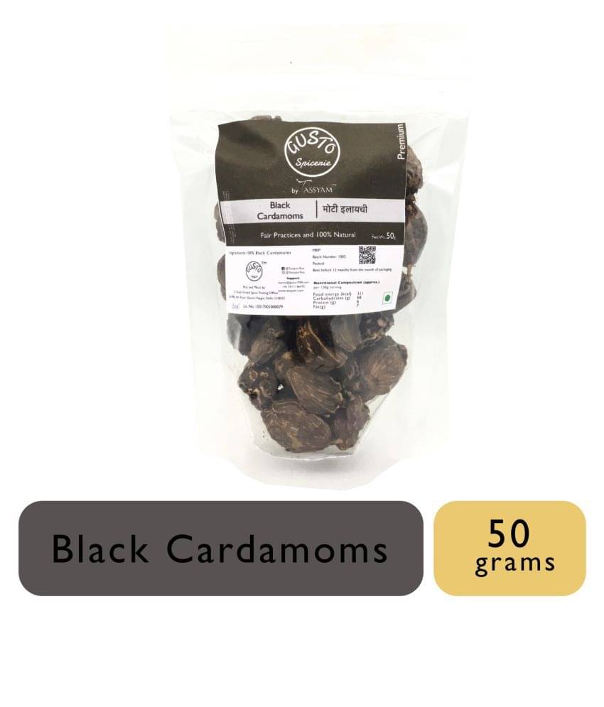     			Tassyam Black Cardamoms (Moti Elaichi) 50 gm