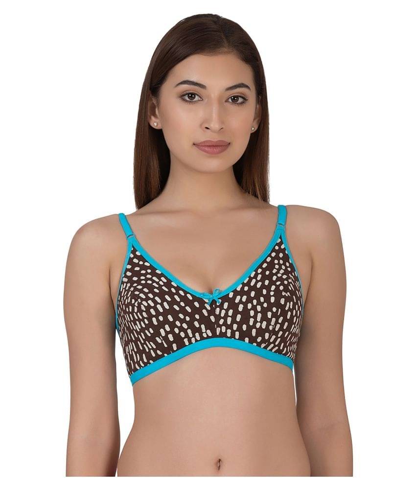 Clovia Cotton Non Padded Women's Shaping Bra ( Brown ) Clovia Cotton Non Padded Women's Shaping Bra ( Brown )