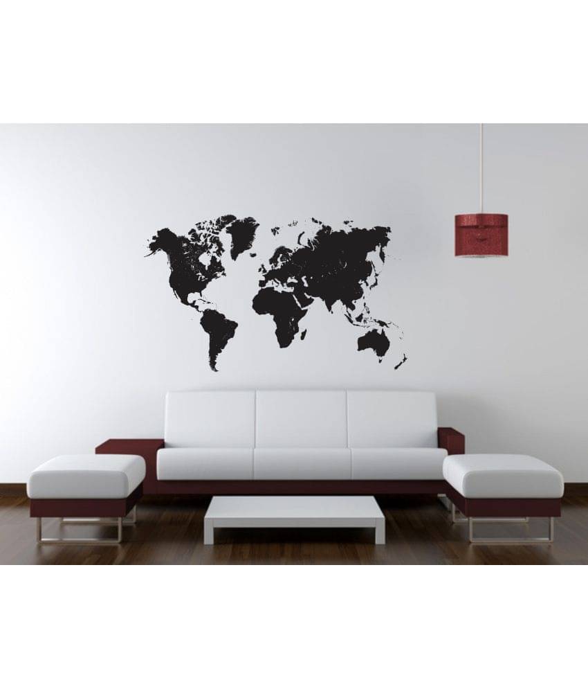 Sticker Studio World map Moon & Stars Moon & Stars PVC Sticker     			Sticker Studio World map Moon & Stars Moon & Stars PVC Sticker