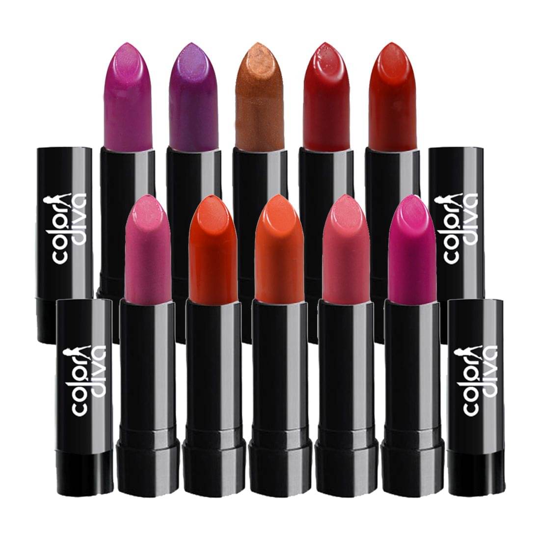     			Color Diva Crolla 102C Lipstick Multicolor Pack of 10
