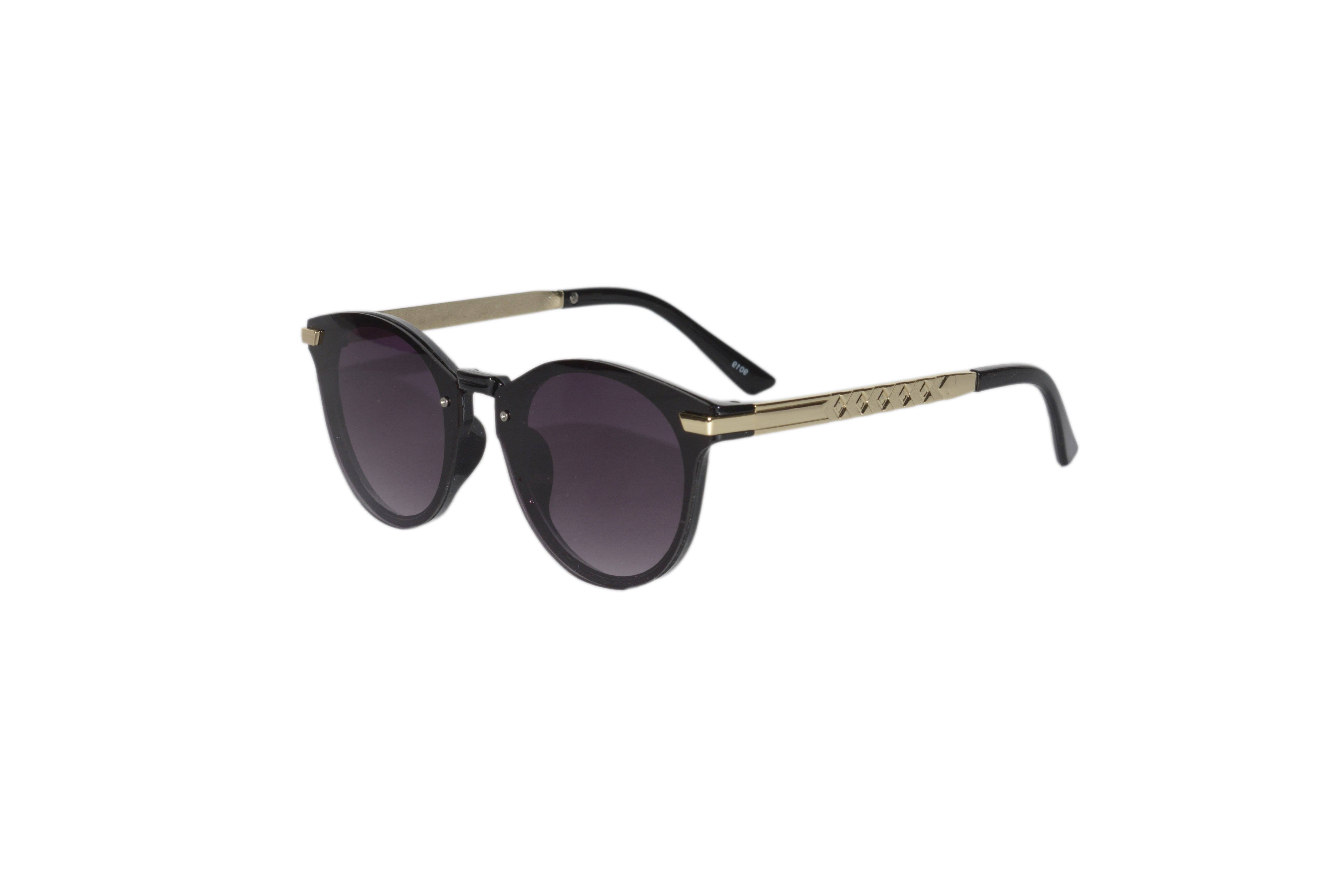     			Peter Jones Black Round Sunglasses ( 9018B )