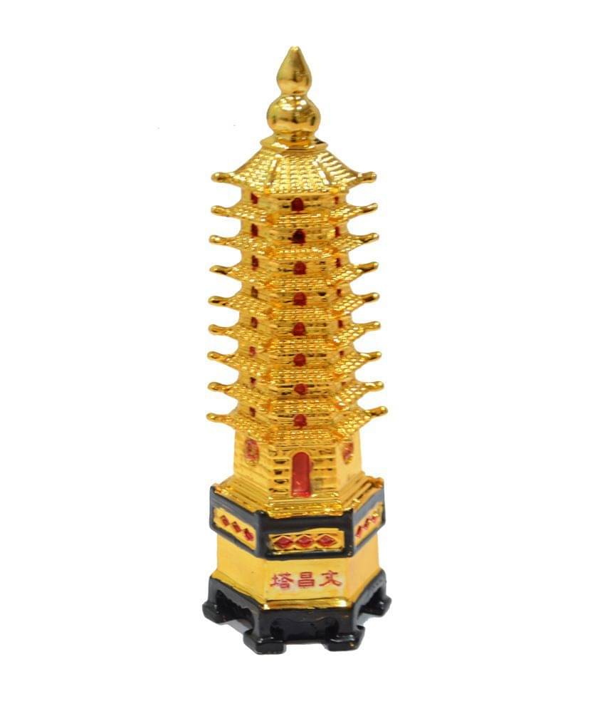     			Sagar Collection Yellow Feng Shui Education Tower
