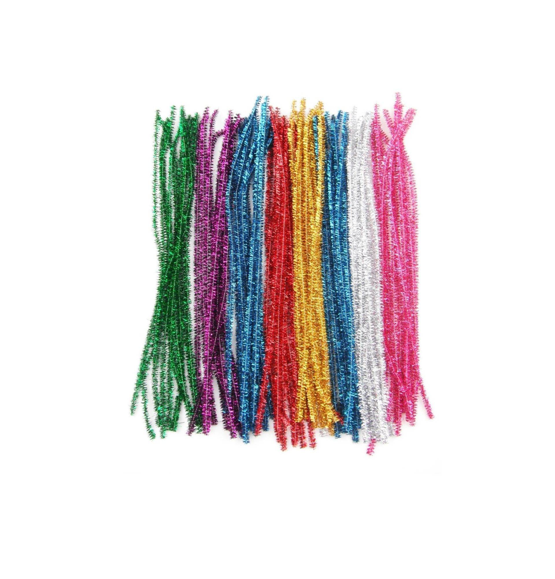 Vardhman Synthetic Multicolor Sparkle Pipe Cleaners 100 Pcs, Chenille Stems ( Pack of 1 ) Vardhman Synthetic Multicolor Sparkle Pipe Cleaners 100 Pcs, Chenille Stems ( Pack of 1 )