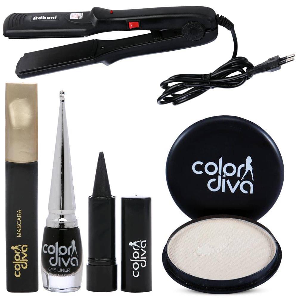     			Color Diva Face Makeup Combo, C-529 Makeup Kit Pack of 5