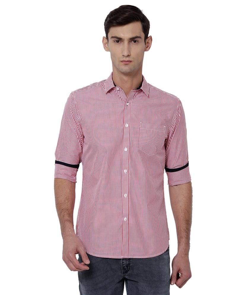 Black Coffee Red Slim Fit Shirt Black Coffee Red Slim Fit Shirt