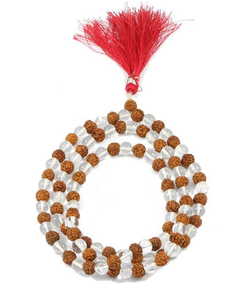     			only 4 you Brown Natural Sphatik Crystal and Rudraksh Mala