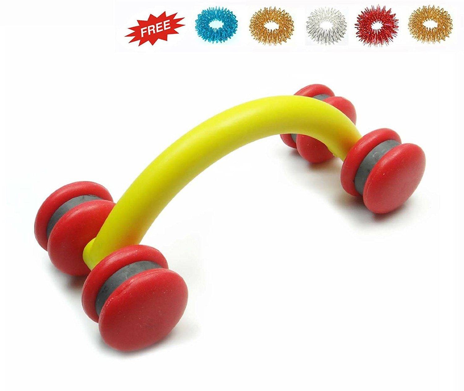     			AHCS Acupressure Magnetic Curved Soft Spine Roller Body Massager