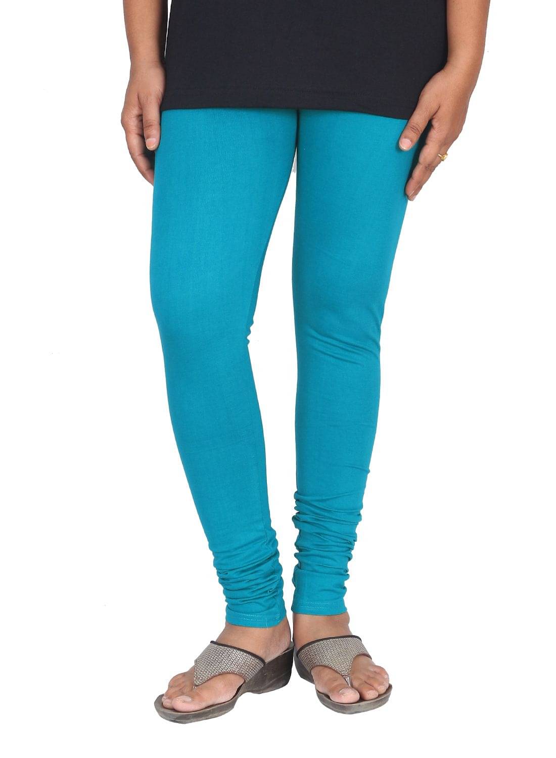     			Varsha Pack of 1 Girls 100% Cotton Leggings ( Sky Blue )
