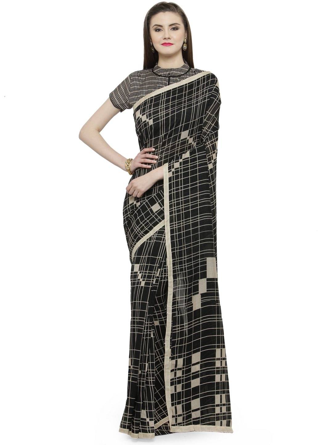     			Shaily Cotton Silk Saree With Unstitched Blouse Piece ( Multicoloured )