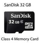 SanDisk 32GB Class 4 microSDHC Flash Memory Card (SDSDQM-032G-B35)