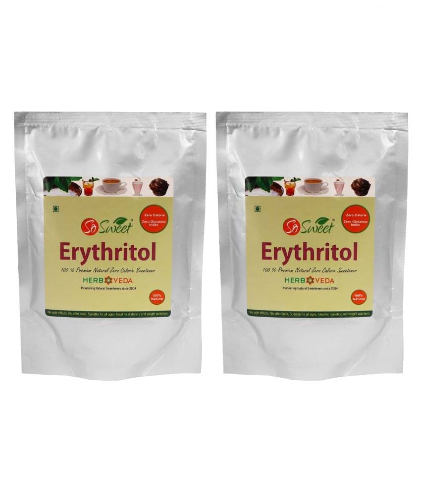     			So Sweet Erythritol 100% Natural Sweetener 500gm for Diabetes - Sugar free (Pack of 2) (250 Each)