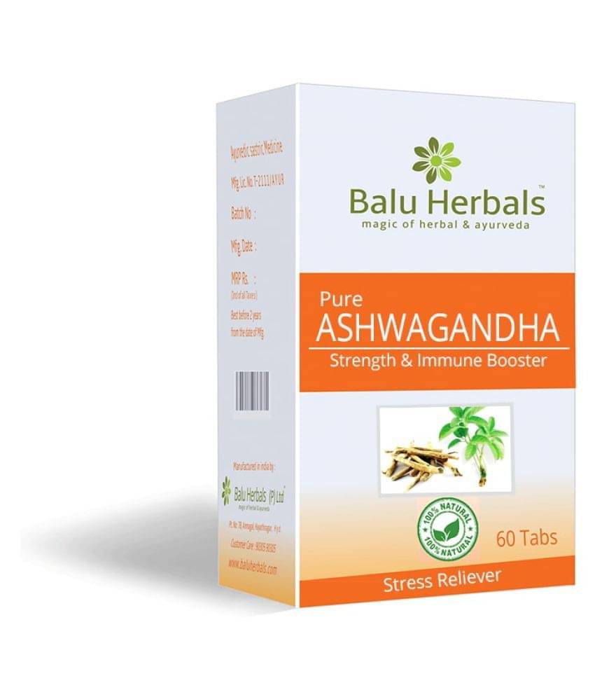     			Balu Herbals Ashwagandha 60T Tablet 500 mg