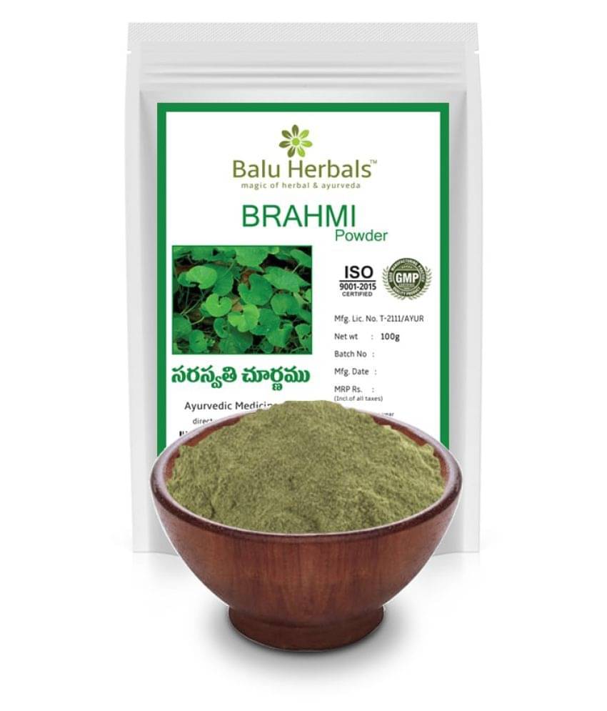 Balu Herbals Brahmi (Saraswathi) Powder 100G Powder 100 Gm Balu Herbals Brahmi (Saraswathi) Powder 100G Powder 100 Gm