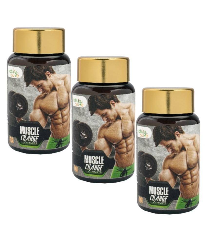     			Nature Sure Muscle Charge Tablets 180 no.s Pack of 3