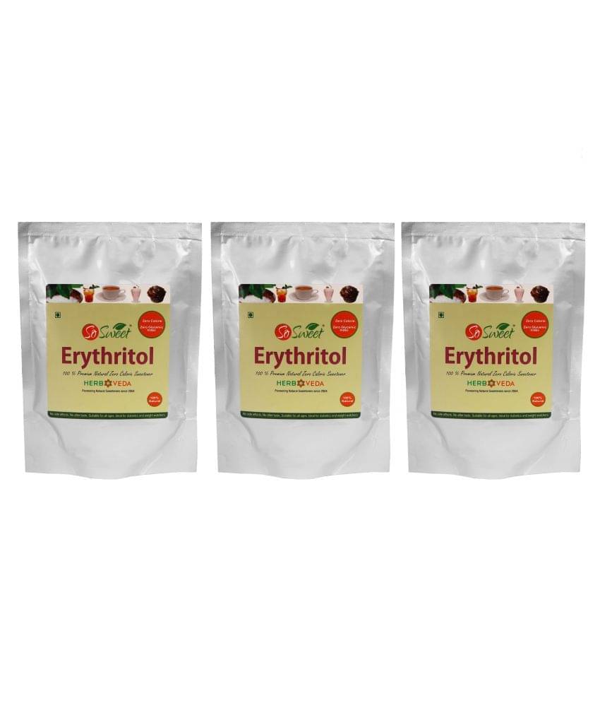 So Sweet Erythritol 100% Natural Sweetener 750gm for Diabetes - Sugar free (Pack of 3) (250 Each) So Sweet Erythritol 100% Natural Sweetener 750gm for Diabetes - Sugar free (Pack of 3) (250 Each)