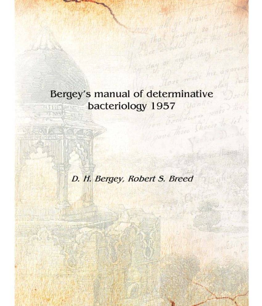     			Bergey's manual of determinative bacteriology 1957 [Hardcover]