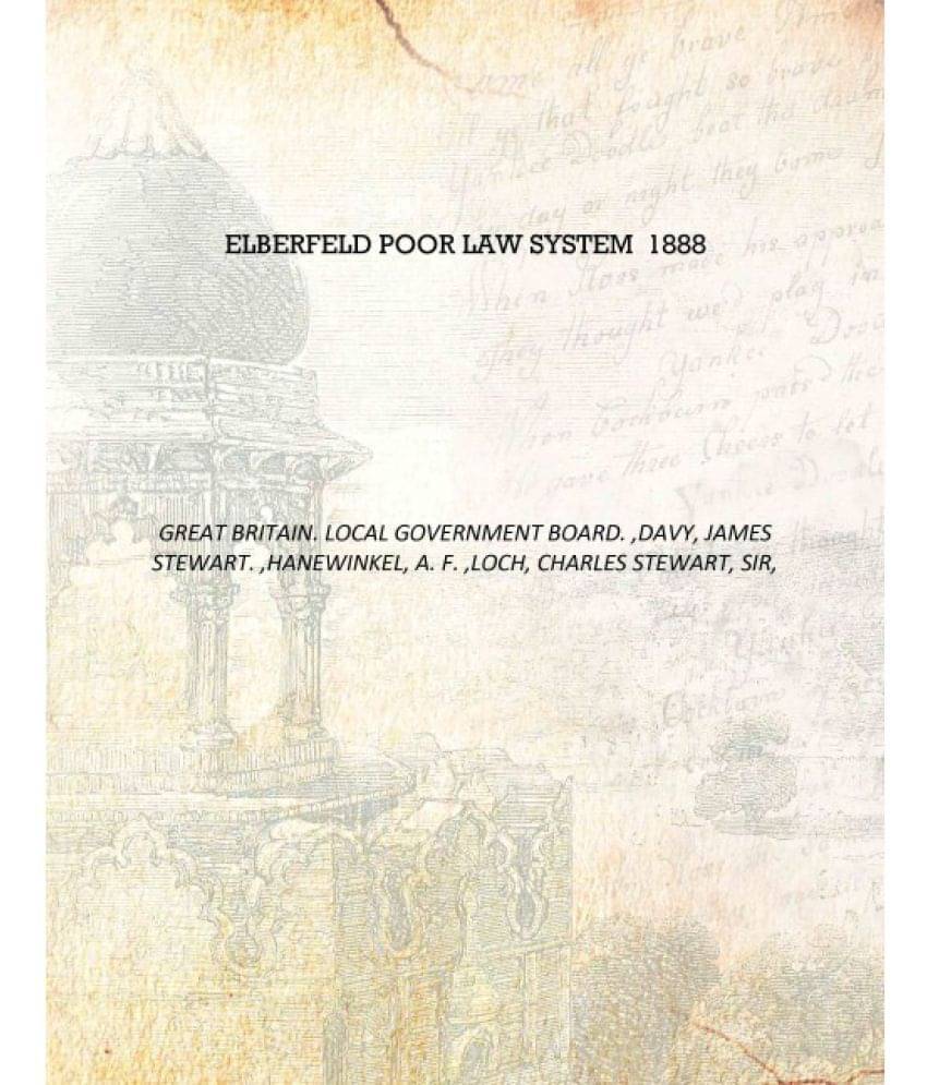     			Elberfeld poor law system 1888 [Hardcover]