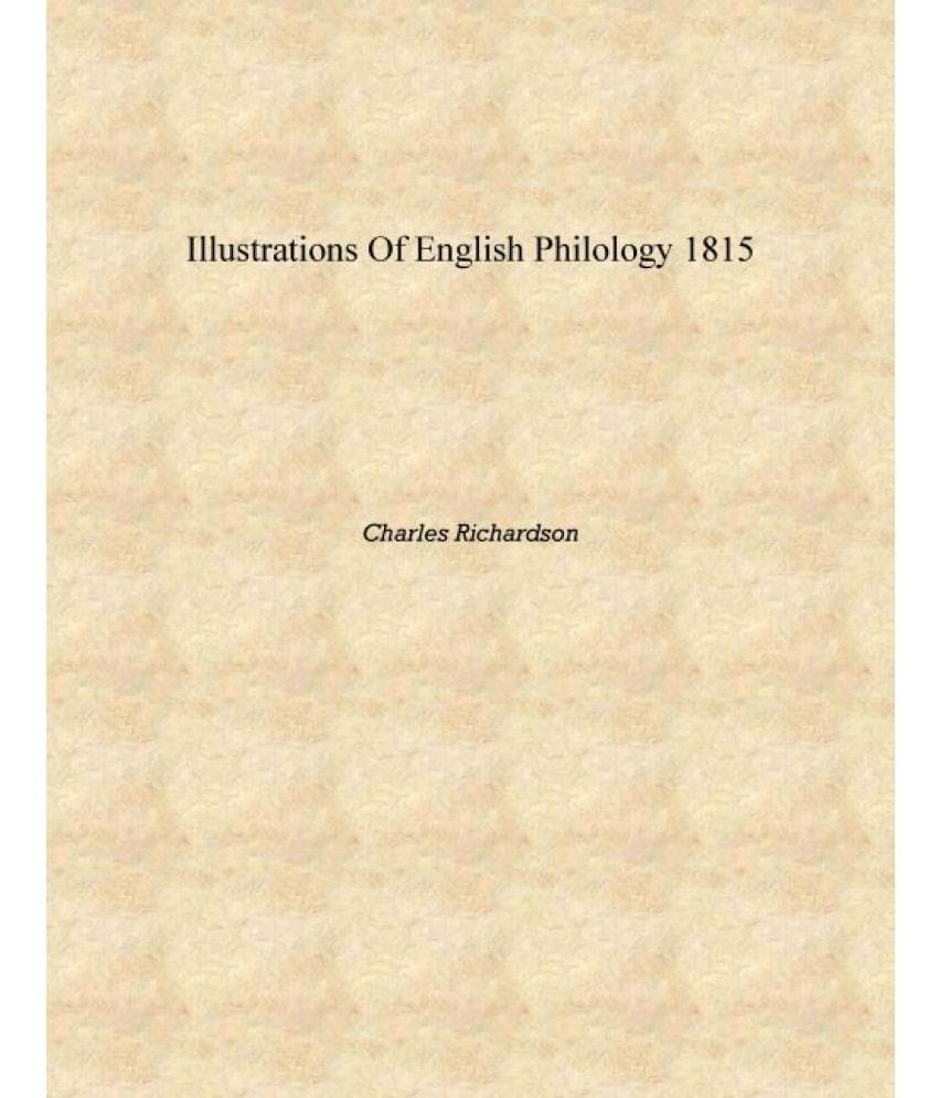     			Illustrations of English philology 1815 [Hardcover]