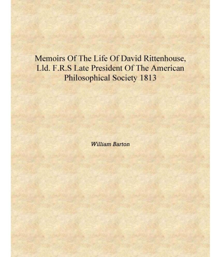    			Memoirs of the life of David Rittenhouse, LLD. F.R.S late president of the American philosophical society 1813 [Hardcover]