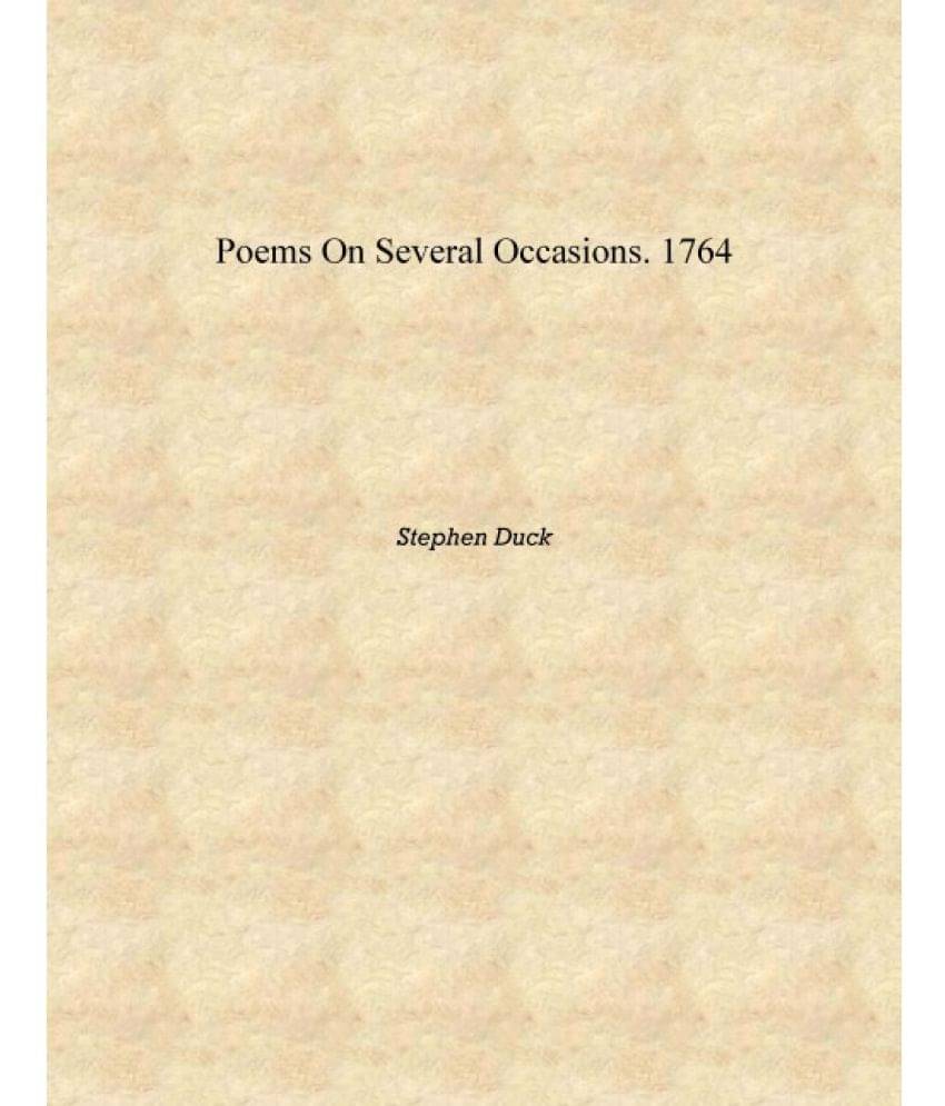     			Poems on Several Occasions. 1764 [Hardcover]