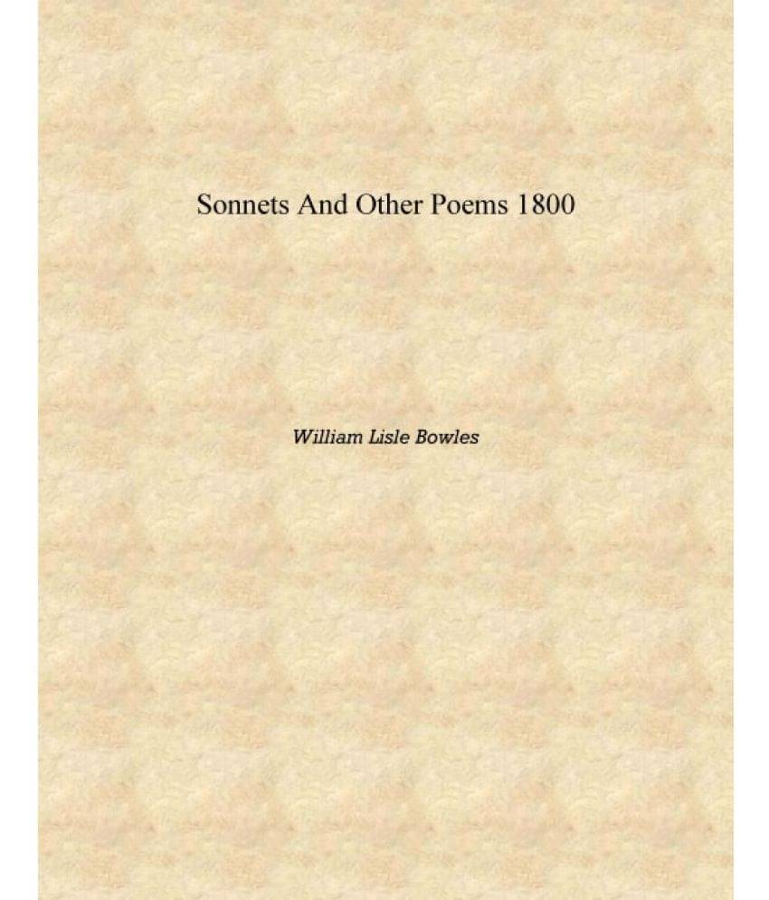     			Sonnets and Other Poems 1800 [Hardcover]