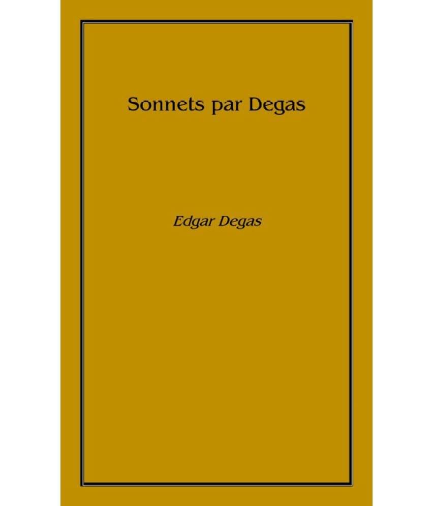     			Sonnets par Degas 1914 [Hardcover]
