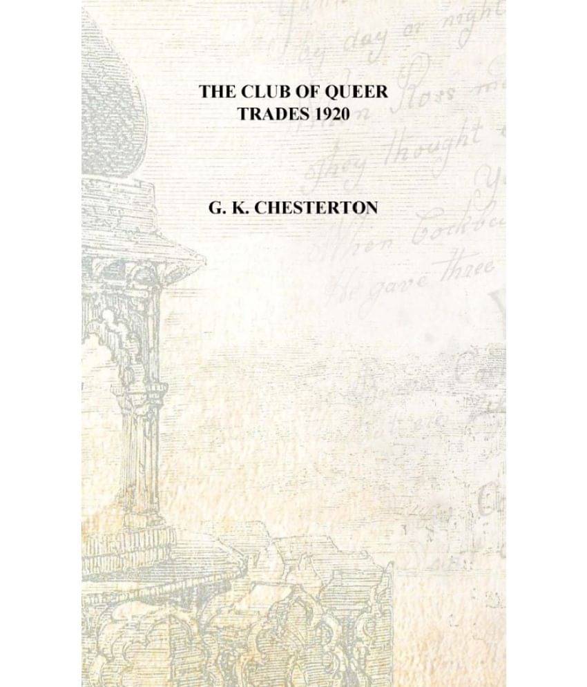    			The Club of Queer Trades 1920 [Hardcover]