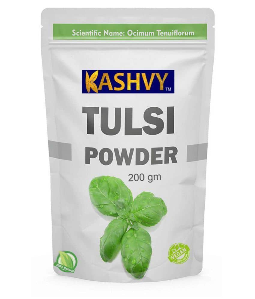Kashvy Tulsi powder 400 gm Minerals Powder Pack of 2