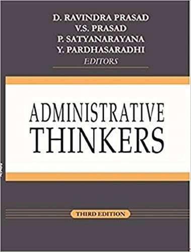 Administrative Thinkers Administrative Thinkers