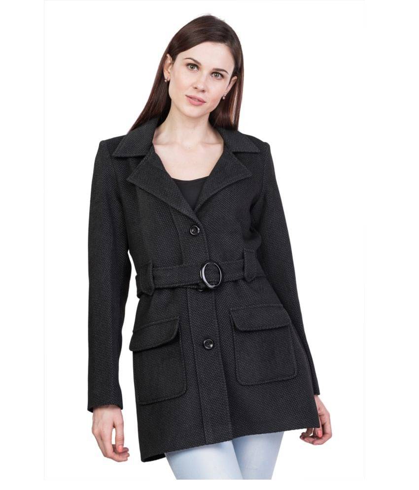     			Trufit Polyester Black Over coats