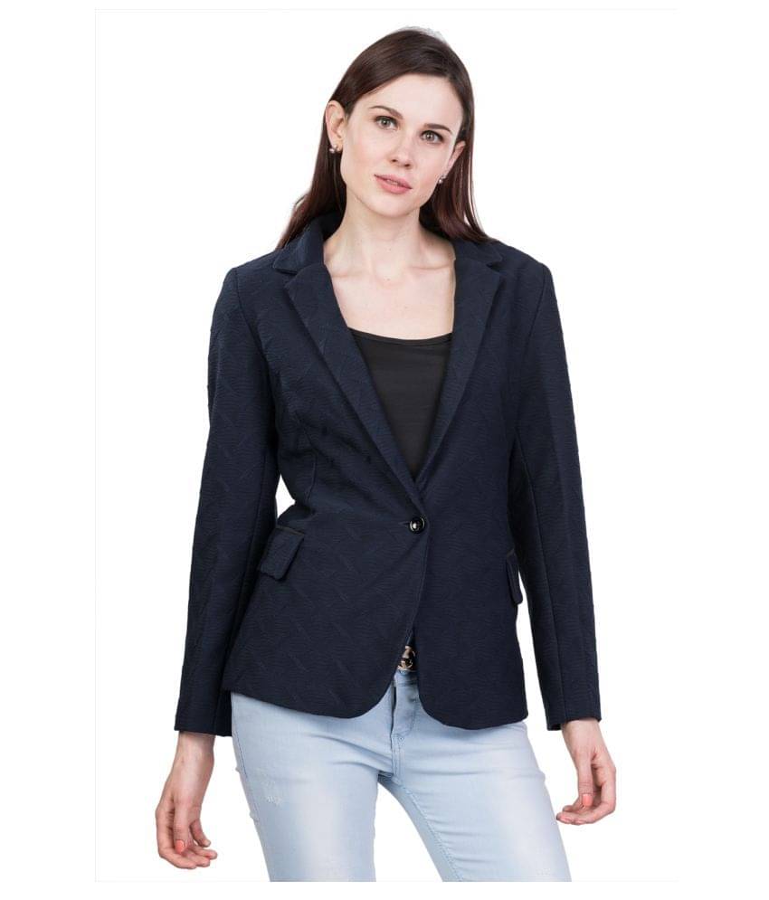     			Trufit Polyester Navy Short Coats