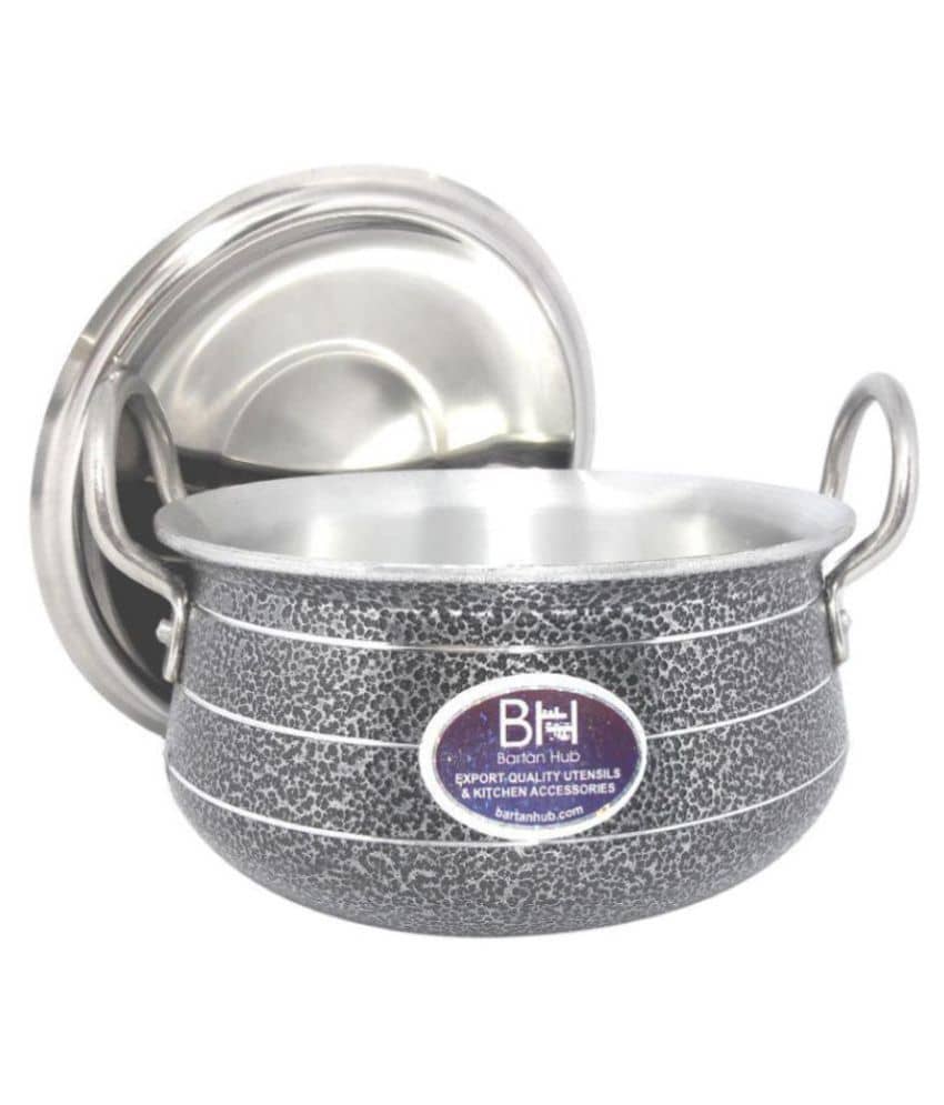 bartan hub Handi With Lid Enamle Aluminum Handi 20 cm 1500 mL - Cookware | Buy online on ZillyBuy