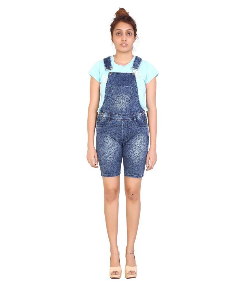 FCK-3 Blue Denim Jumpsuit     			FCK-3 Blue Denim Jumpsuit