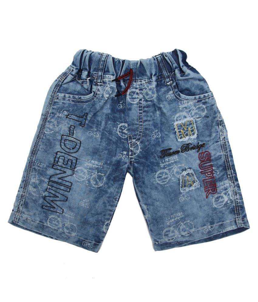     			Zadmus Pack of 1 Denim Shorts For Baby Boys ( Blue )