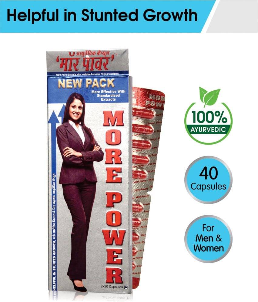 More Power Ayurvedic 40 Caps(Pack of 1) Capsule 500 Mg More Power Ayurvedic 40 Caps(Pack of 1) Capsule 500 Mg
