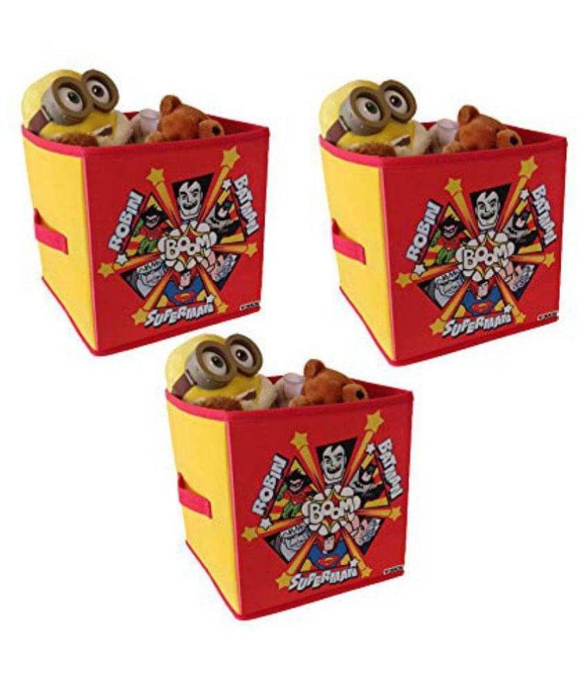     			Toys Organizer (Set of 3 pcs), Storage Box for Kids, Small