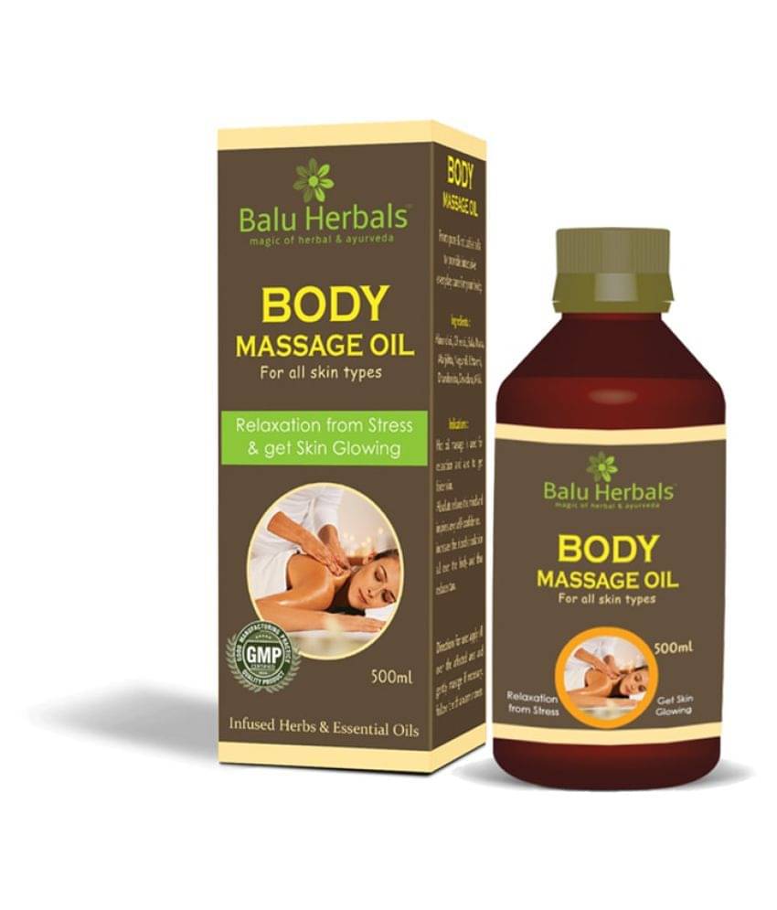 BALU HERBALS AYURVEDA Body Massage Oil 500Ml Oil 500 Ml Pack of 1 BALU HERBALS AYURVEDA Body Massage Oil 500Ml Oil 500 Ml Pack of 1