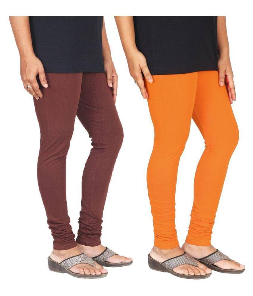     			Skandas Trendz Cotton Lycra Pack of 2 Leggings