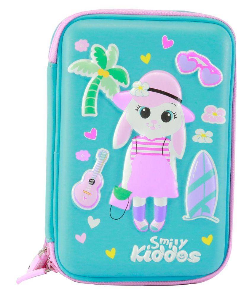 Smily Kiddos Holiday Hip Hardtop Triple Up Pencil Case Light Blue | School KIds Pencil Cases Smily Kiddos Holiday Hip Hardtop Triple Up Pencil Case Light Blue | School KIds Pencil Cases