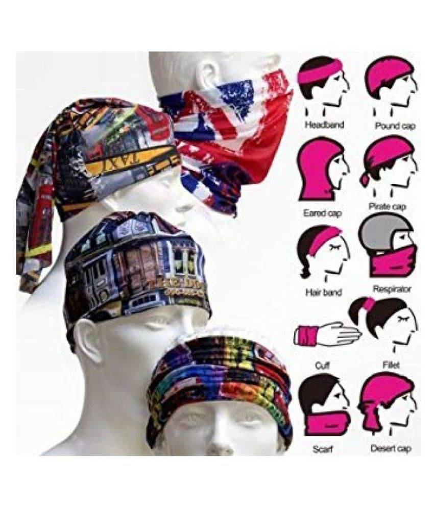     			10 PCS Headwear Headband Head Wrap Bandana - 10 PCS Magic Scarf Wide Tube Face Mask Elastic Seamless Neck Gaiter UV Resistence Outdoor Sport for Men and Women Boys Girls By Skytouch India [10PCS].